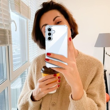 КОМПЛЕКТ ЧЕХОЛА ДЛЯ SAMSUNG A35 5G ANTI SHOCK CASE ПРОЗРАЧНЫЙ КОРПУС + СТЕКЛО 3 ШТ.