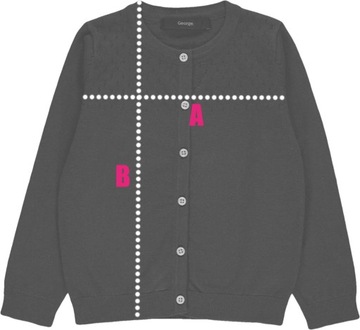 H&M Dziewczęcy Sweterek Różowy Sweter Rozpinany Kardigan Classic 74 cm