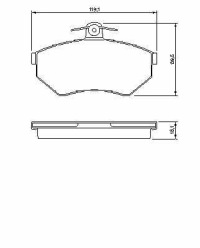 фото thumb №1, Гальмівні колодки гальмівний. vw golf iii 94-97