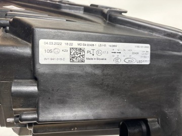 фото thumb №12, Skoda superb 3 iii рестайлінг лампа ліва перед передня 3v1941015c