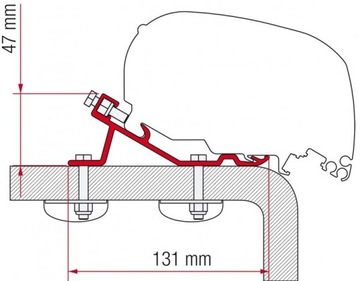 Zestaw adapterów do markizy F65 Standard FIAMMA