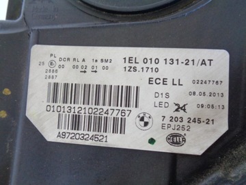 фото thumb №11, Лампа левая фара bmw 5 f10 f11 10- ксенон led некорректируемый