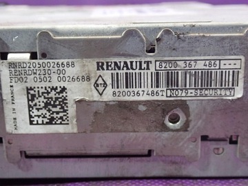 фото thumb №5, Renault megane ii 02-05 радіо cd код 8200367486t