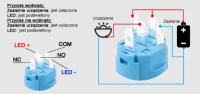 фото thumb №10, Кнопка выключатель start stop двигатель двигатель monostabilny 16mm 12v, led белый