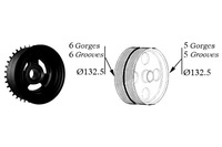 фото thumb №2, Sasic 2156068 колесо ременное, wał коленчатый