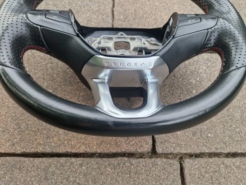 фото thumb №13, Peugeot 208 i 2008 руль кожа мульти 98084115zd красная nić 12-2019