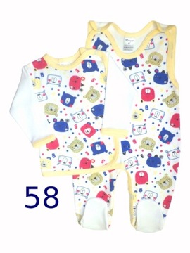 Komplet kaftanik + śpioszki r. 56 PRODUCENT