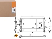 53777 nrf радіатор води opel insignia 2.0d 08- Недорого, фото thumb