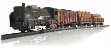 РЕАЛИСТИЧНЫЙ RAIL KING - STEAM LOGINE 3 CARS