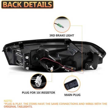фото thumb №10, Лампи зад kpl повний led діоди тюнінг європа chevrolet camaro vi 6 рестайлінг 19-