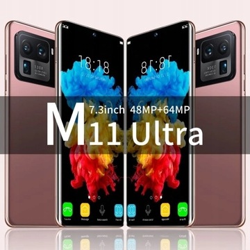 Смартфон M11 Galaxy с экраном 7,3 дюйма, 16 ГБ, 1T золотого цвета