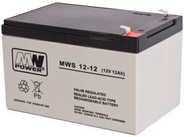 MWS 12V 12AH AGM Аккумулятор