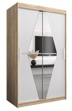 Szafa przesuwna do salonu nowoczesna B 120 cm