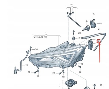 фото thumb №2, Модуль левый drl led i поворотник led seat tarraco 5fj cupra formentor