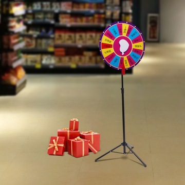 Koło loterii z trójkątnym stojakiem podłogowym 60cm 100-180cm