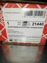 фото thumb №15, Важіль mercedes перед w203 pr верхній febi bilstein