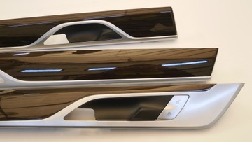 BMW 7 G11 G12 LISTWY DRZWI DREWNO PRZÓD TYŁ