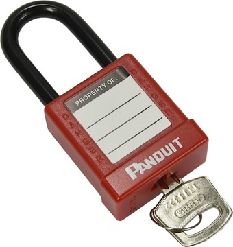 Замок навесной PANDUIT LOTO Lockout RED, сталь, 40 мм