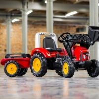 FALK RED ТРАКТОР С ПЕДАЛАМИ ПРИЦЕП ЦЕПНОЙ ПРИВОД НА 3 ГОДА БОЛЕЕ 3 ГОДА