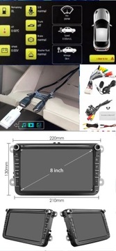 РАДИО 2 DIN ANDROID VW GOLF V VI 6 VW PASSAT B6 B7 PASSAT TIGUAN TOURAN