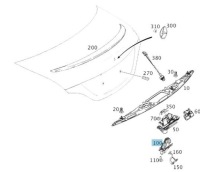 Замок кришки багажника задній mercedes cla w117 a w177 c w205 w213 a1177500085 Оригінал, фото thumb