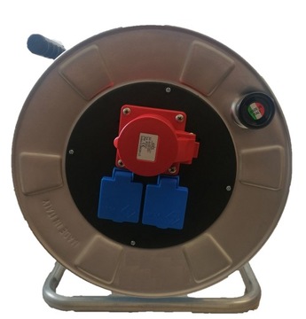 РЕЗИНОВЫЙ УДЛИНИТЕЛЬ СИЛЫ 5x4 25м 32А БАРАБАН M