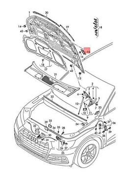 фото thumb №6, Striker vag для audi q5 2017 q5 sportback 2018 оригинальный 80a823186c