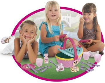 PINK СУПЕРМАРКЕТ SHOPPING CARR + КОРЗИНА ДЛЯ ПИКНИКА АКСЕССУАРЫ ПОДАРОК