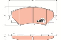 фото thumb №13, Тормозные колодки ham. toyota перед auris corolla urban cruis