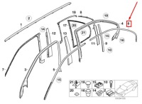 фото thumb №8, Bmw 5 e39 защита задних правых дверь 51342427412 2427412 оригинальная