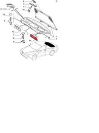 фото thumb №3, Alfa romeo 166 рамка выход поперечина безопасности задняя левая бежевая