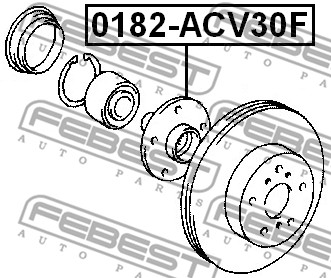 фото thumb №2, Ступица колёса febest 0182-acv30f