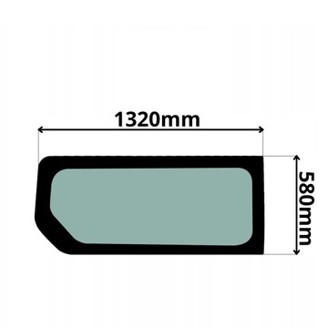 фото thumb №1, Стекло правая задняя длинный fiat talento 1320x580 16- 0394