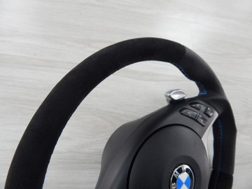 фото thumb №7, Bmw e46 - руль sport лепестки smg мультифункция подушка алькантара