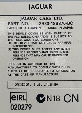 фото thumb №8, Радио cd jaguar s-type 2r83-18b876-bc