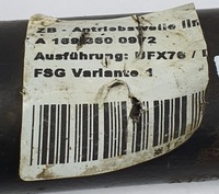 фото thumb №5, Привідний вал ліва лівий перед передня mercedes w169 1.5 a1693600972