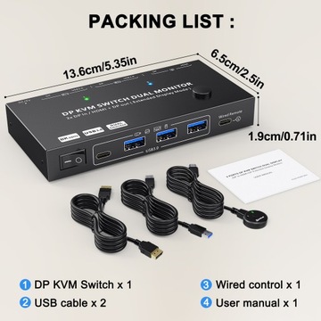KC-KVM212DH-NA-Конвертер ПК-KVM-переключатели
