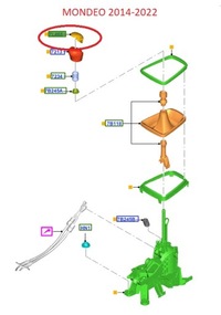 фото thumb №9, Накладка рычаг переключения передач переключения передач 6 - ступенчатая ford оригинальный номер
