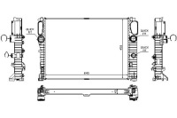 фото thumb №1, Nissens радиатор двигателя mercedes clk c209 cls