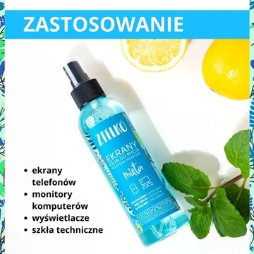 Жидкость для чистки экранов ZIELKO Natural MINT, биоразлагаемая, 200 мл