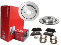 фото thumb №1, Тормозные диски + тормозные колодки brembo задняя land rover discovery iv