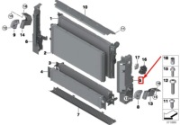 Bmw i8 i12 модуль радиатора левый 17117649144 oem с Разборки, фото thumb