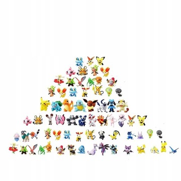 БОЛЬШОЙ НАБОР ФИГУРОК POKEMON GO, 24 ФИГУРКИ ПИКАЧУ.
