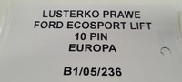 фото thumb №9, Зеркало правое ford ecosport lift 10 pin europa
