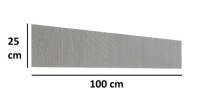 Алюминиевая тюнинговая сетка 100x25 (44x13)