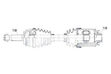 фото thumb №10, Nty піввісь привідна jeep compass patriot 2.0 2.4 14- atm права