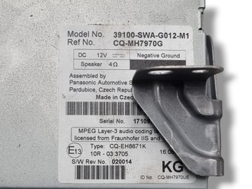 фото thumb №7, Радио автомобильные honda cr-v 3 рестайлинг re6 2010 39100-swa-g012-m1