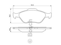 фото thumb №2, Тормозные колодки тормозные перед bosch ford fiesta vi 6 mk6