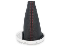 Купить Mini cooper r56 r55 автоматическая коробка передач чехол переключения передач кожа красные нити, фото thumb