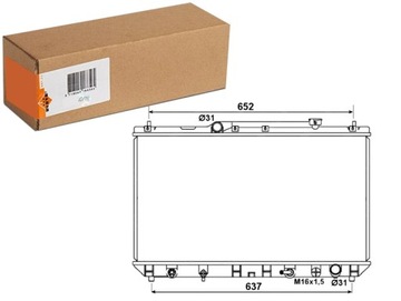 фото thumb №1, Радіаторів двигуна води toyota camry 2.2 08.96-09.02 nrf